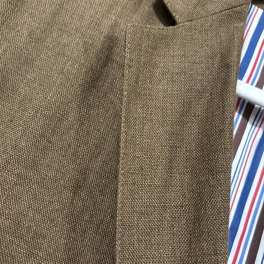 Haspel 100% Linen Sport Coat | Brown | Men’s 42 Short | Classic Summer Blazer - Picture 3 of 14